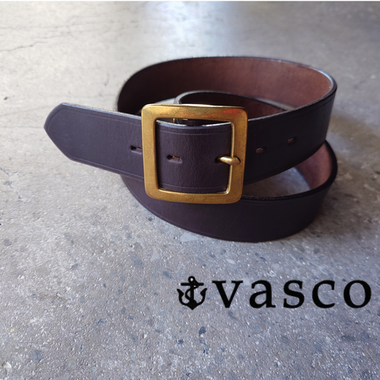 VASCO レザーベルト LEATHER GARRISON BELT 　VS-602 日本製　本革　レザーベルト ブラック