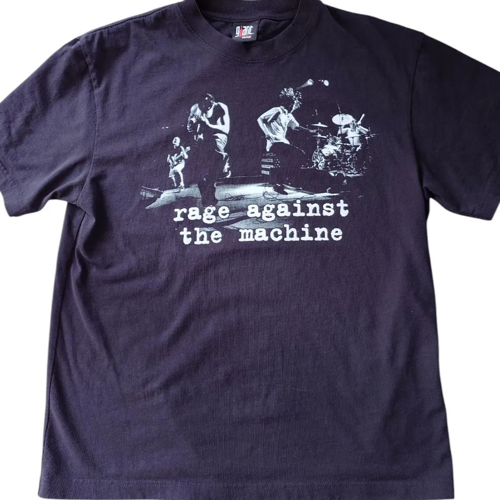 RAGE AGAINT THE MACHINE オフィシャル　Teeシャツ LIVE PHOTO　GIANT vintage