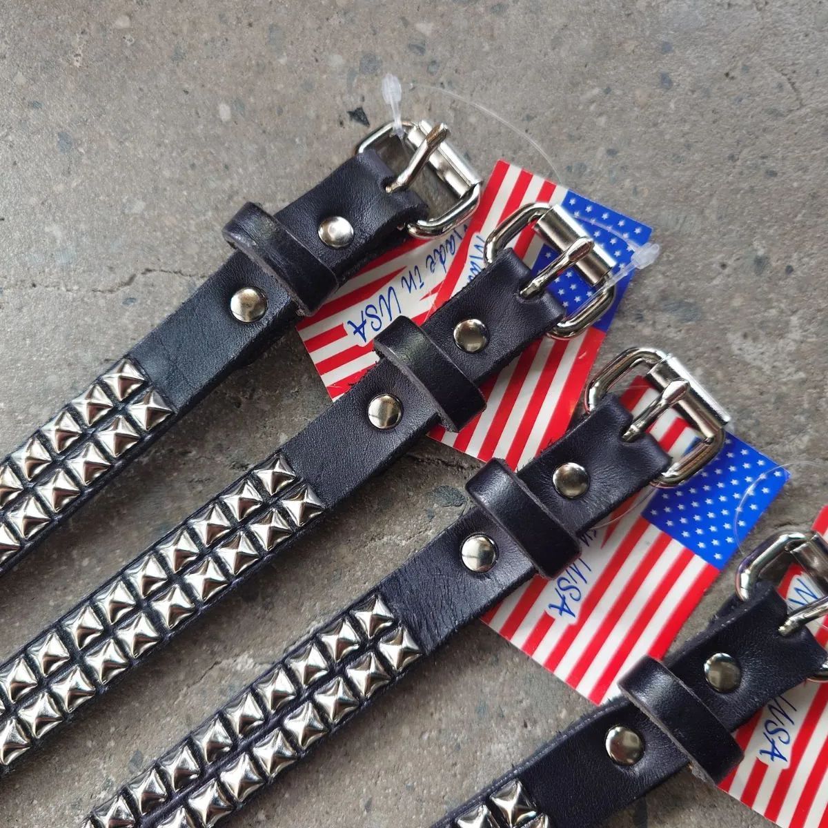 Brackney Leather 2ROW STUDS BELT Made in USA