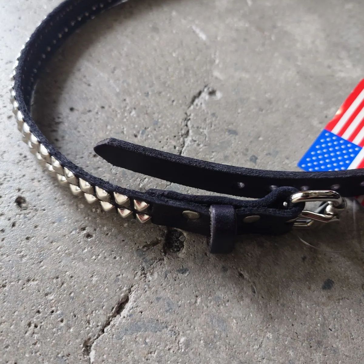 Brackney Leather 2ROW STUDS BELT Made in USA