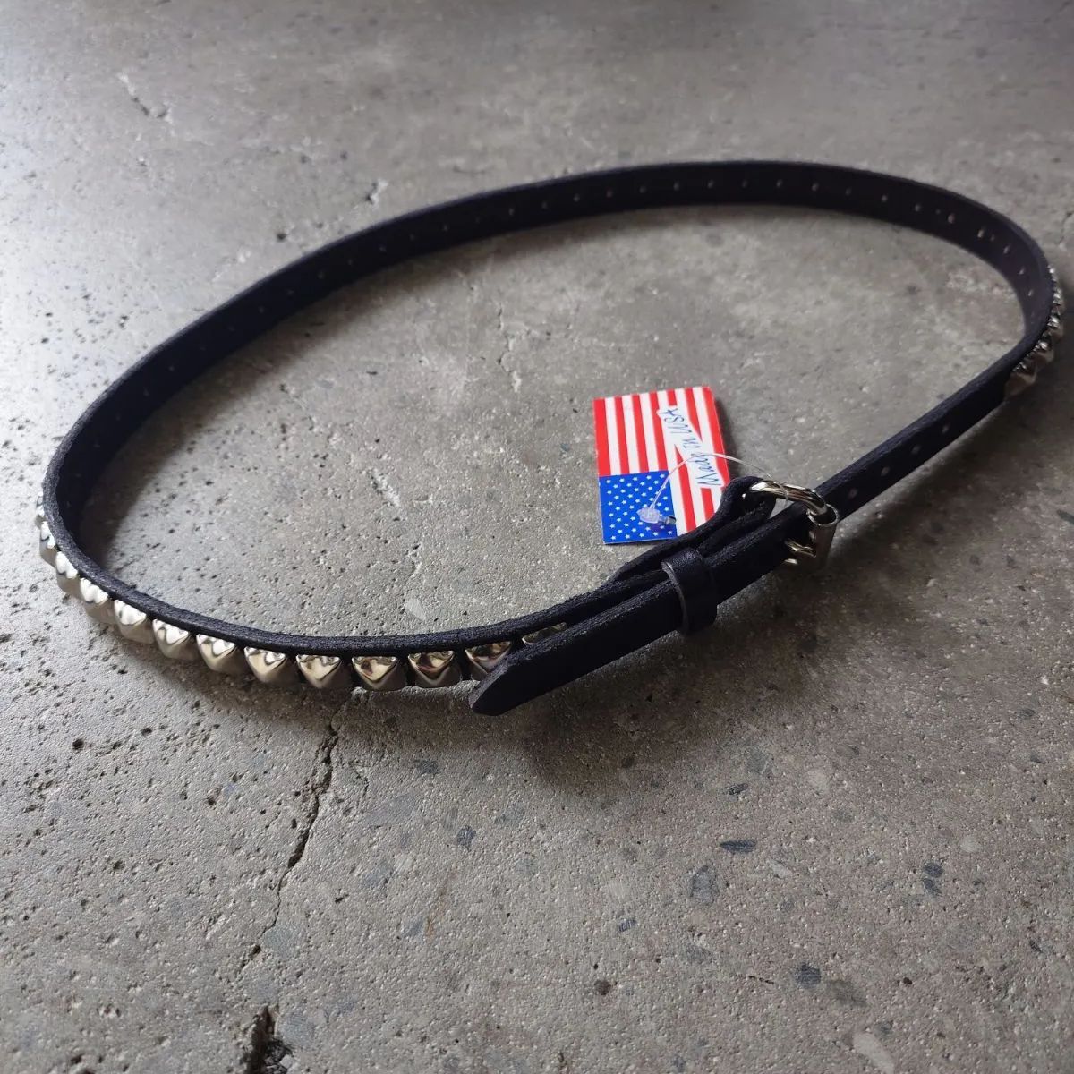 Brackney Leather 1ROW STUDS BELT Made in USA