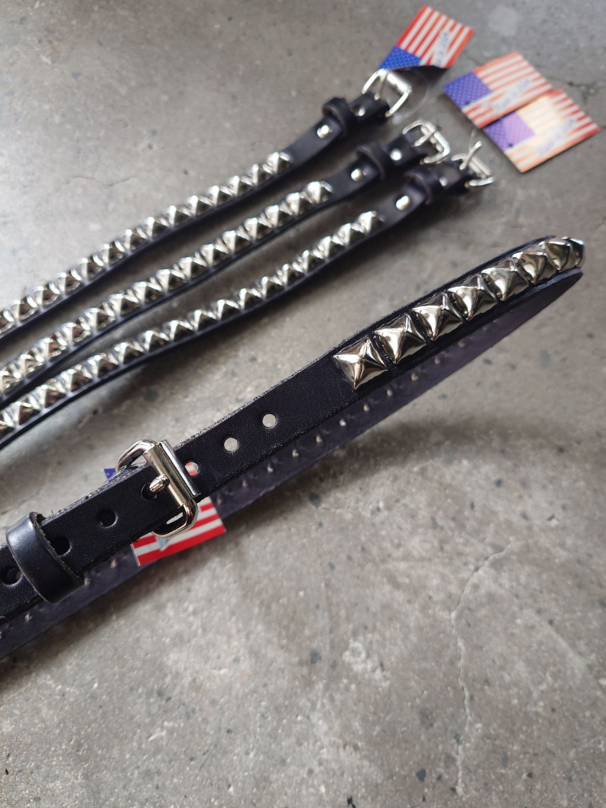 Brackney Leather 1ROW STUDS BELT Made in USA