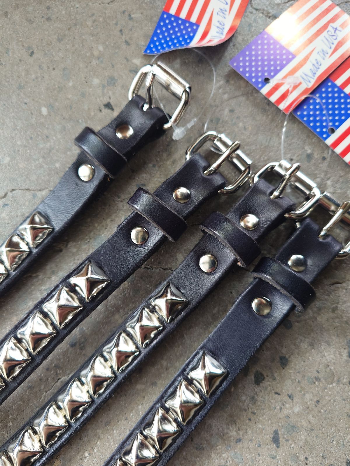 Brackney Leather 1ROW STUDS BELT Made in USA