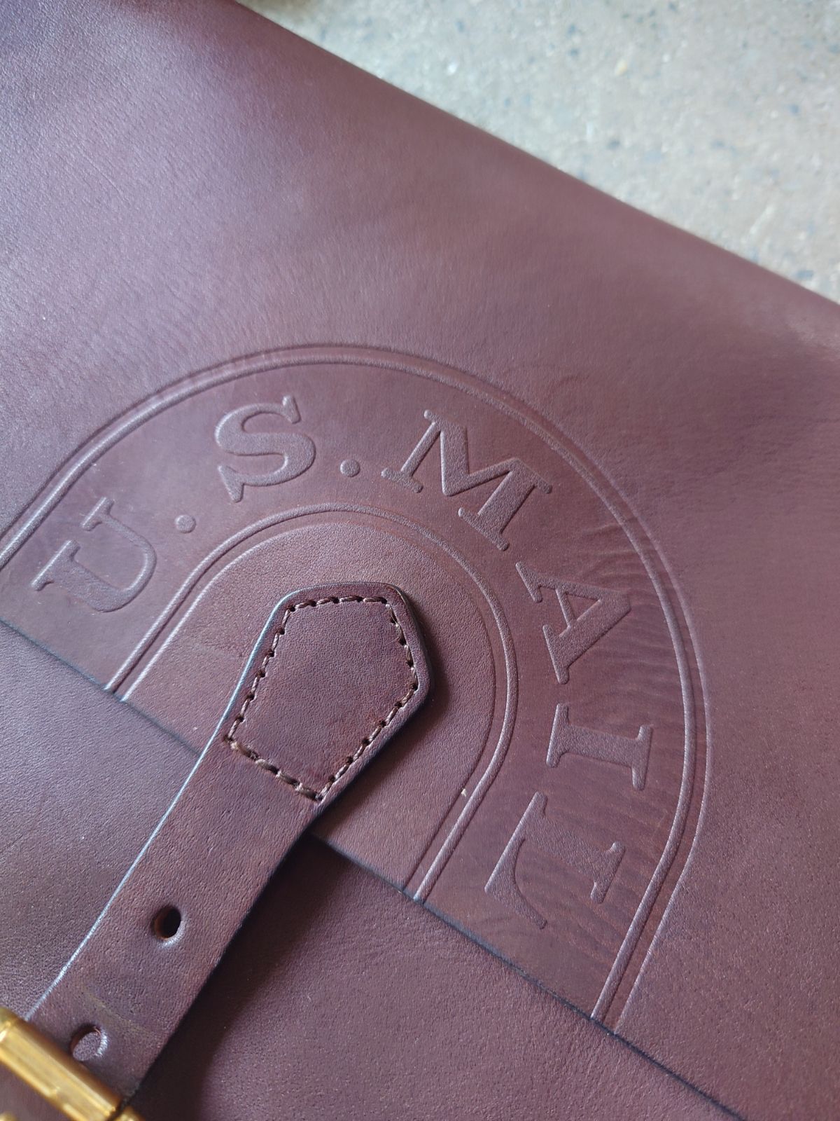 VASCO LEATHER POSTMAN SHOULDER BAG -REGULAR (USMAIL) 本革レザーショルダーバッグ　日本製ハンドメイド