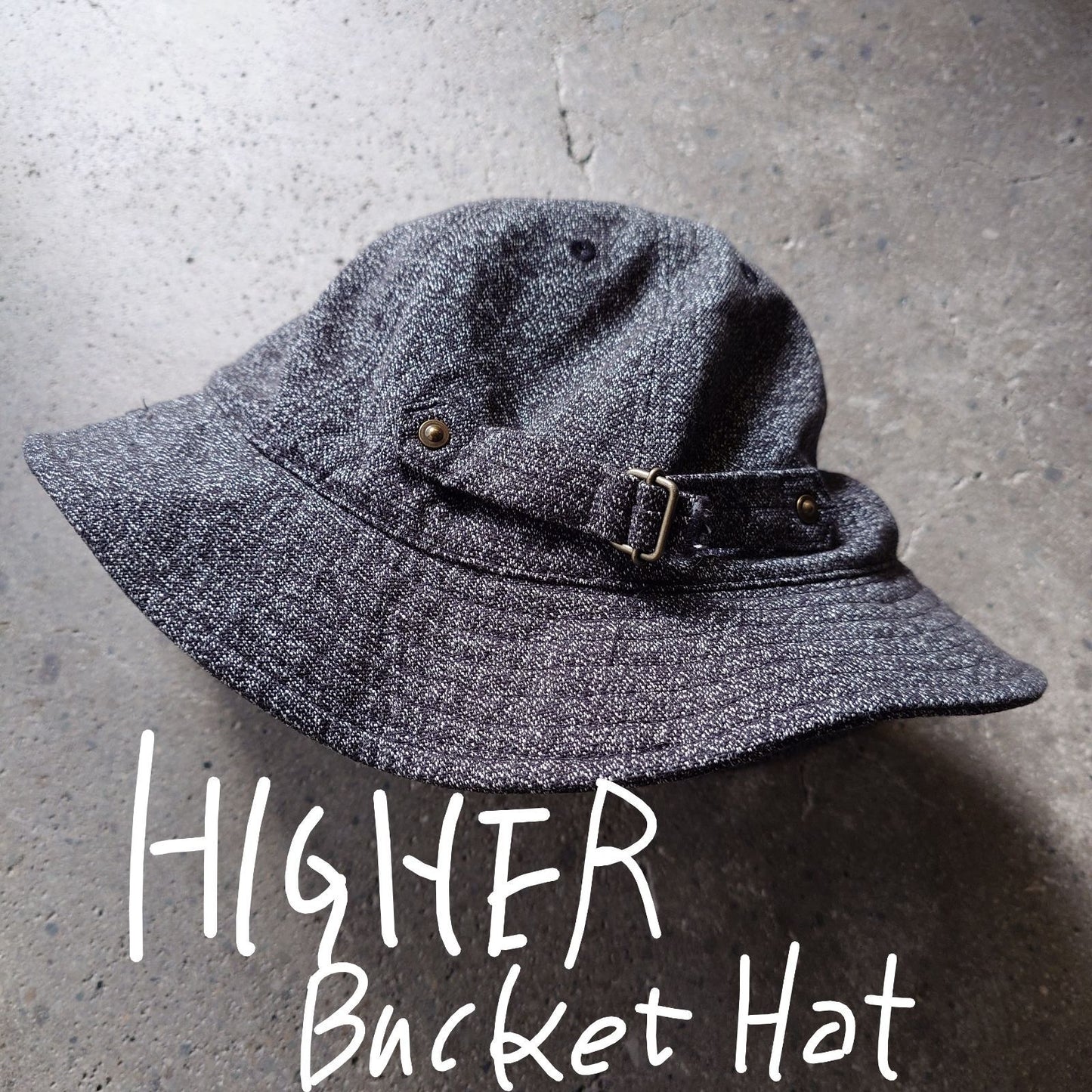 HIGHER black chambray bucket hat Made in JAPAN