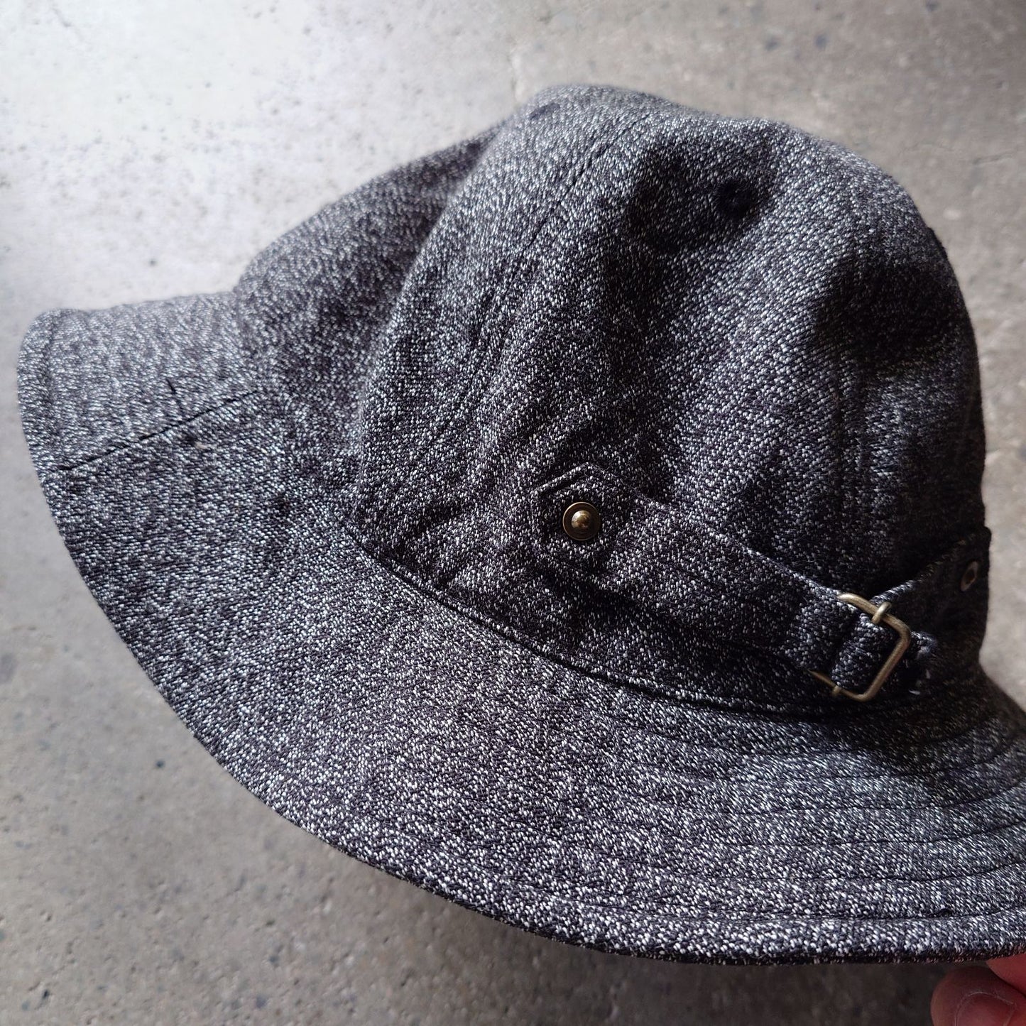 HIGHER black chambray bucket hat Made in JAPAN