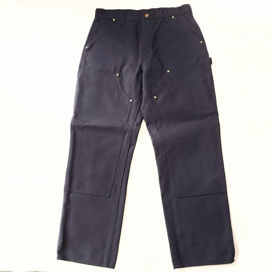 デッドストック　アメリカ製 CARHARTT DOUBLE KNEE WORK PANTS カーハートダブルニーワークパンツ　アメリカ製　デッドストック　デトロイト　ブラック