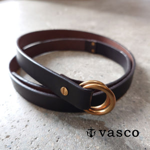 VASCO "LEATHER RING BELT - NARROW"　VS-601　日本製　リングベルト　本革ベルト