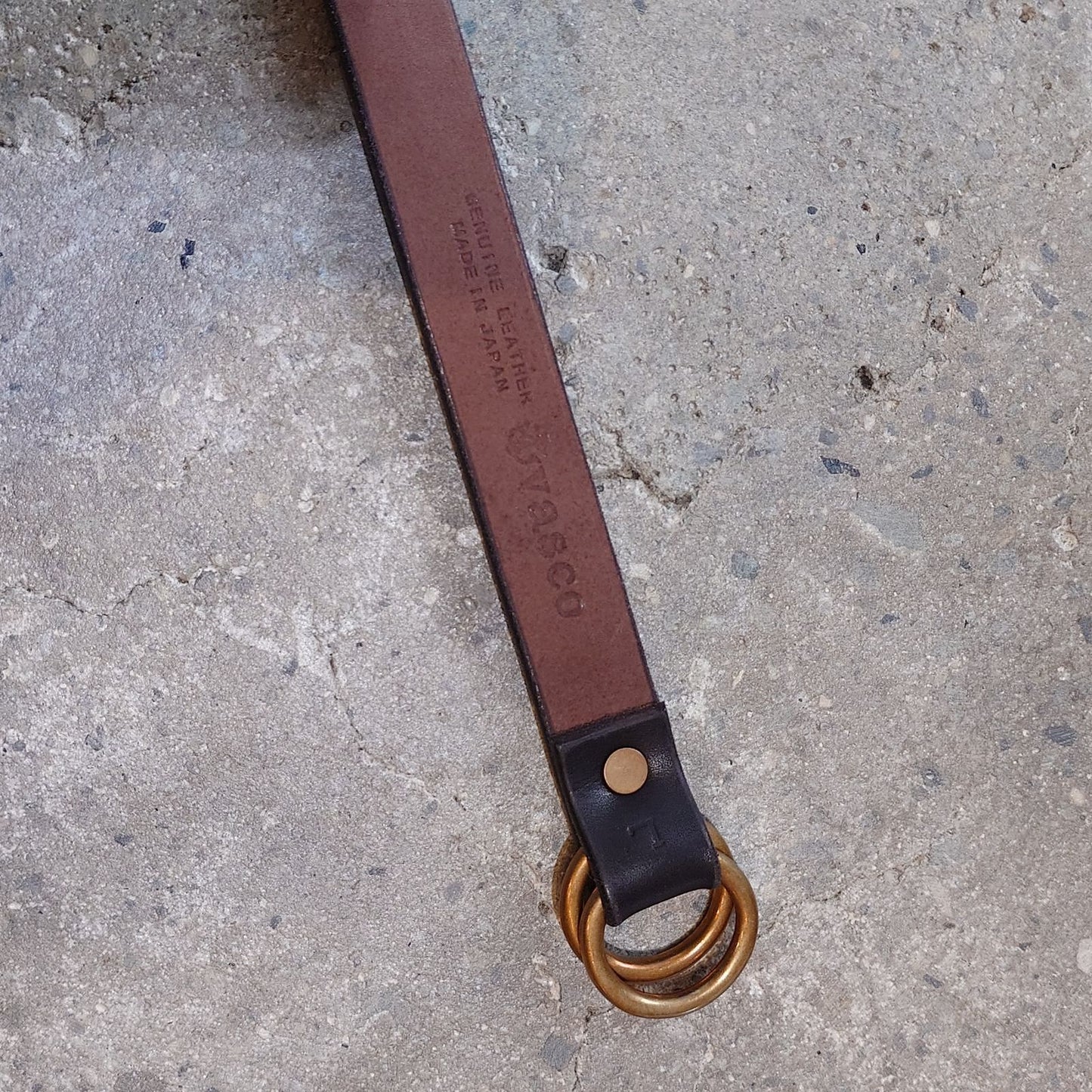 VASCO "LEATHER RING BELT - NARROW"　VS-601　日本製　リングベルト　本革ベルト