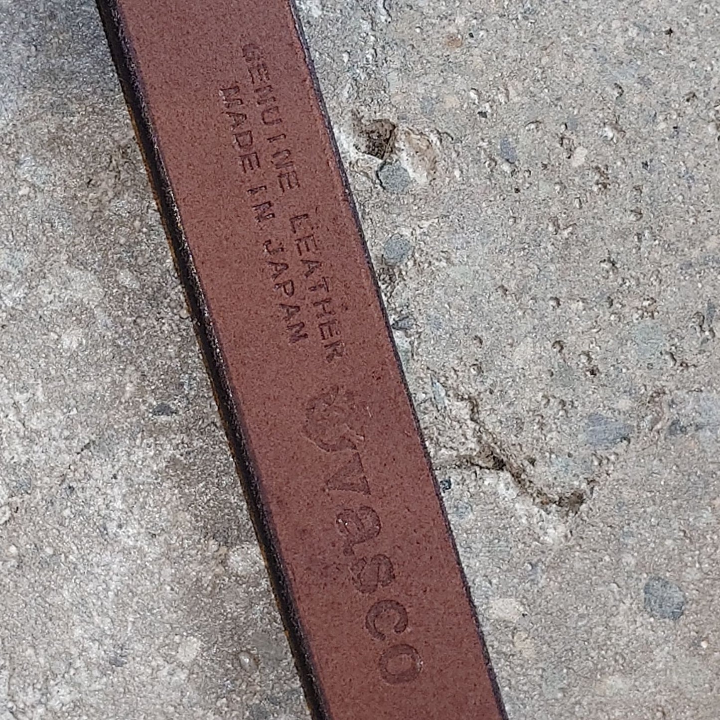 VASCO "LEATHER RING BELT - NARROW"　VS-601　日本製　リングベルト　本革ベルト