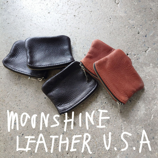 MOONSHINE LEATHER USA porch coin wallet 本革ポーチ　小銭入れ SMALL