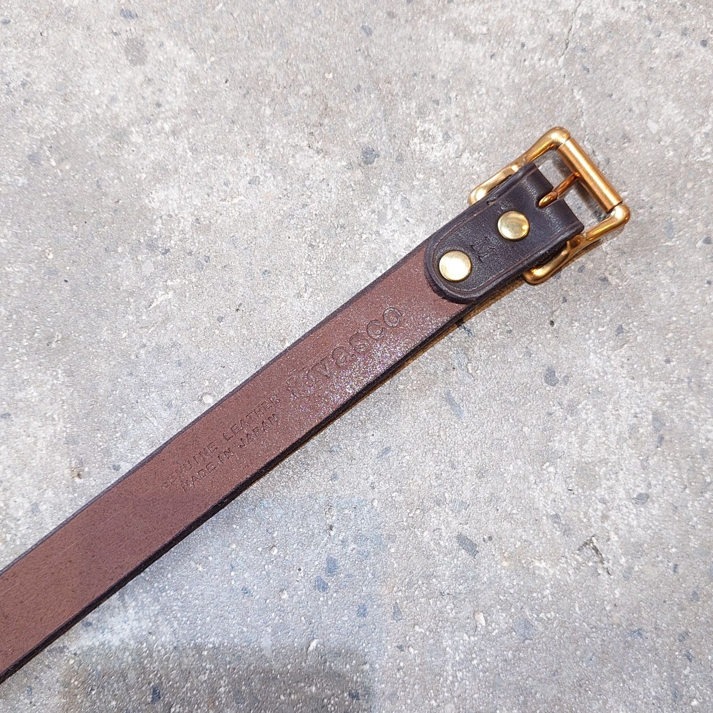 vasco レザーベルト LEATHER GARRISON BELT -NARROW-　VS-603 日本製　本革　レザーベルト