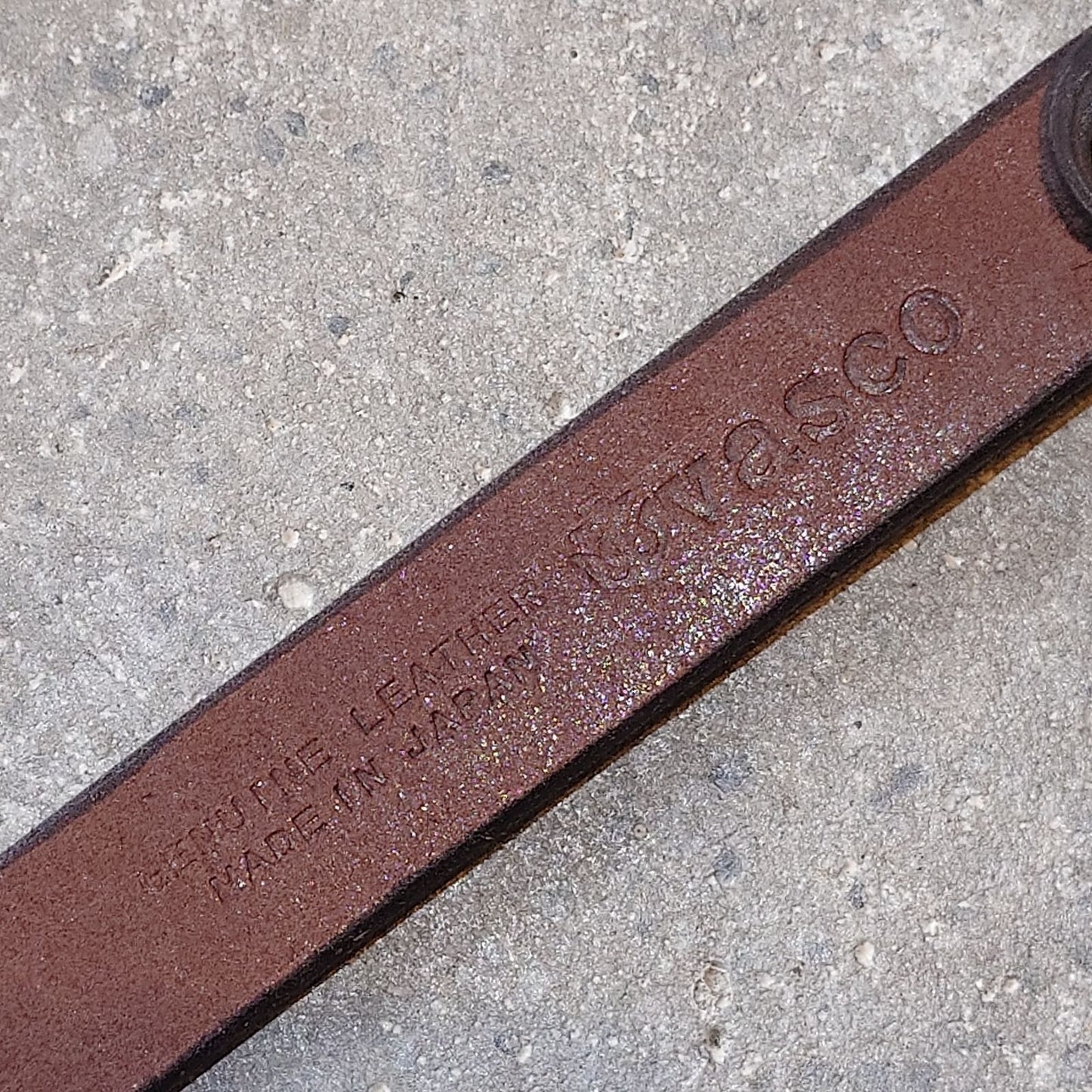 vasco レザーベルト LEATHER GARRISON BELT -NARROW-　VS-603 日本製　本革　レザーベルト