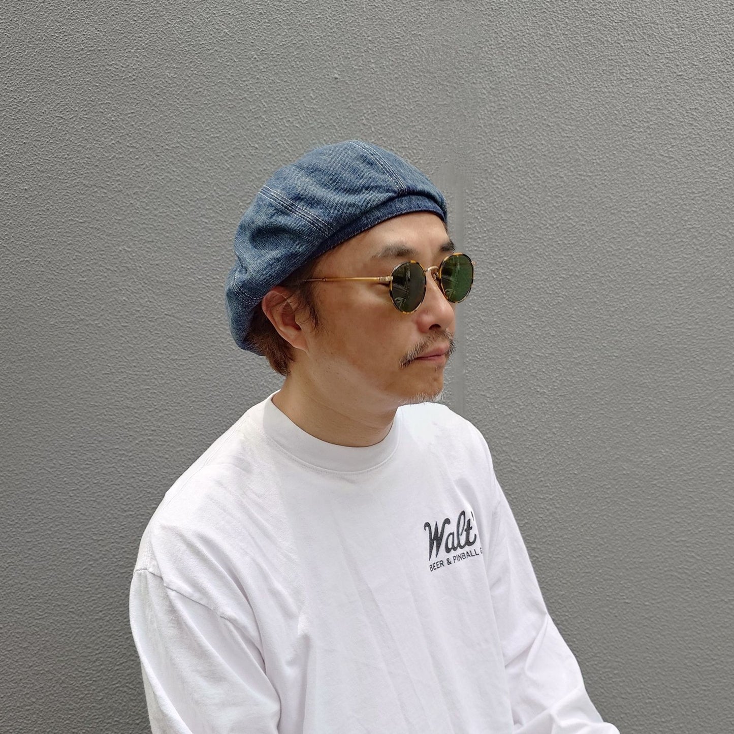 HIGHER DENIM WIDE BERET デニムワイドベレー ビンテージウォッシュ　日本製