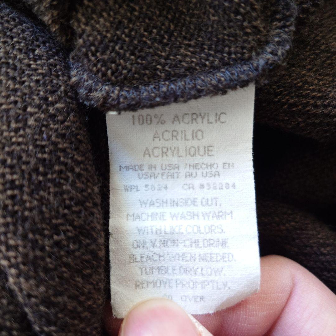 CARMEL acrylic wool cardigan XL made in USA