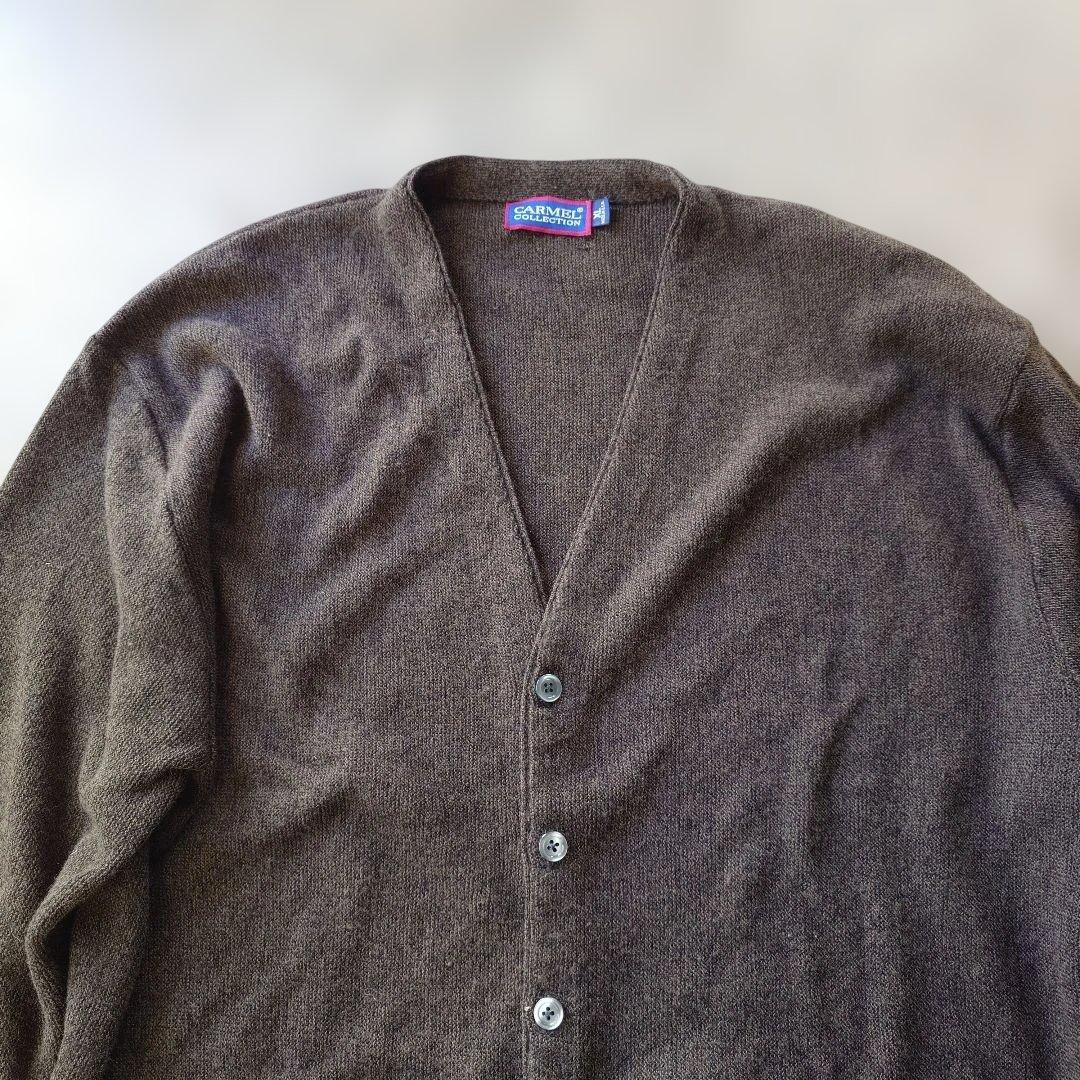 CARMEL acrylic wool cardigan XL made in USA