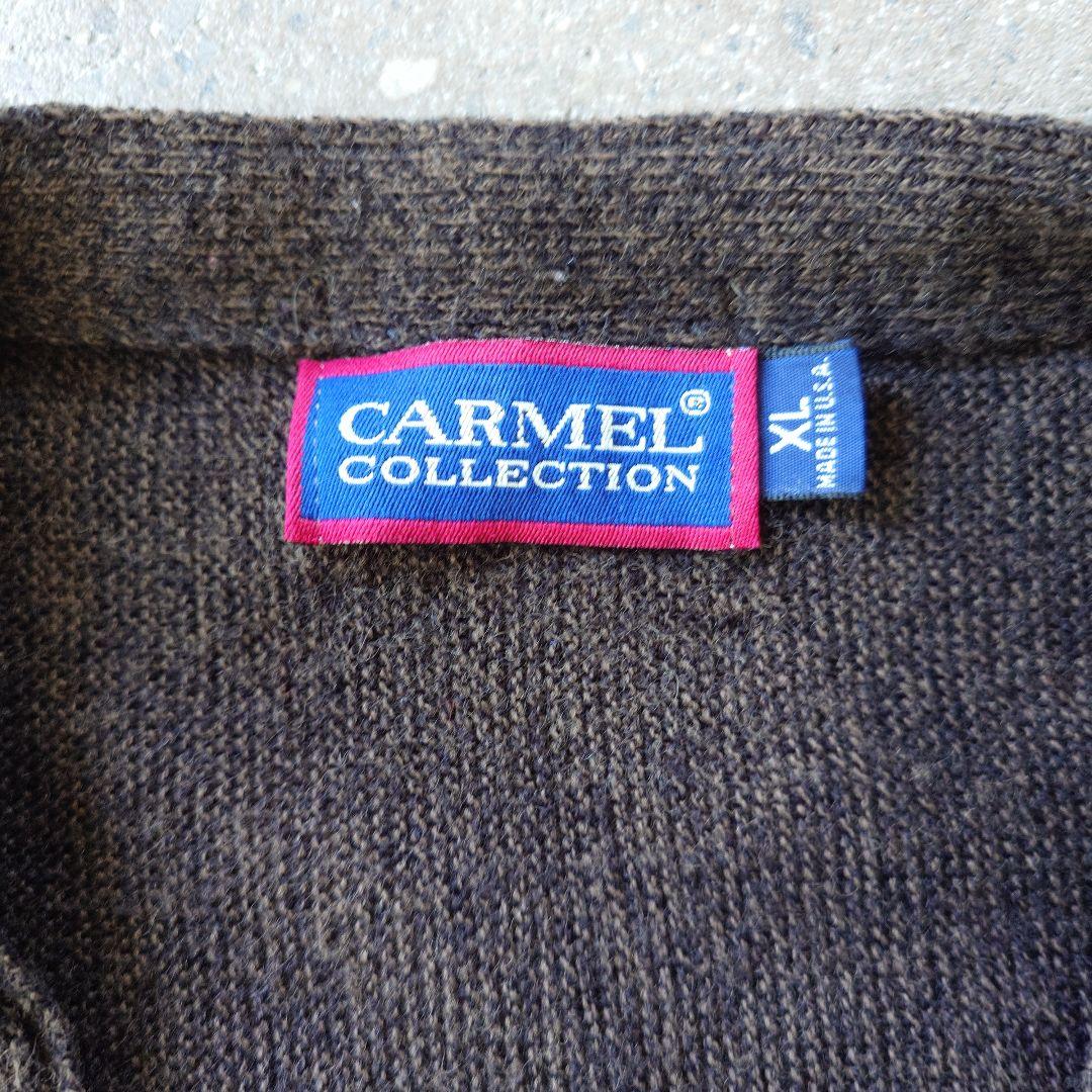 CARMEL acrylic wool cardigan XL made in USA