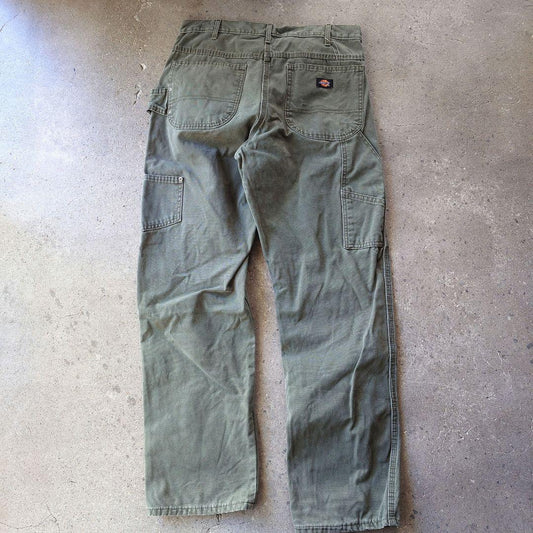 dickies work pantsディッキーズ　海外使用　キャンバス　ワークパンツ　ダメージ　ボロ　W34