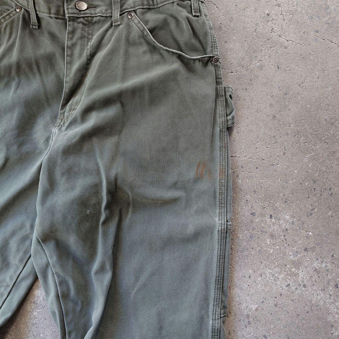 dickies work pantsディッキーズ　海外使用　キャンバス　ワークパンツ　ダメージ　ボロ　W34