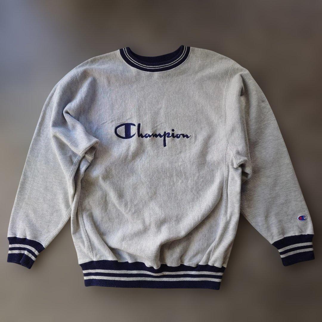 90s Champion reverse weave trico tag sweat logo L