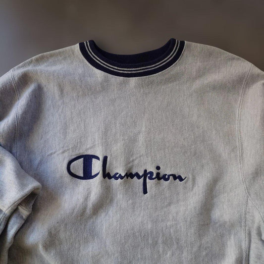 90s Champion reverse weave trico tag sweat logo L