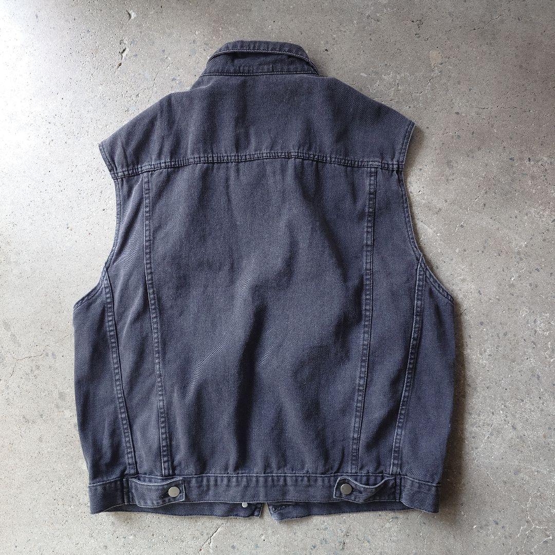Used black jeans Denim Vest