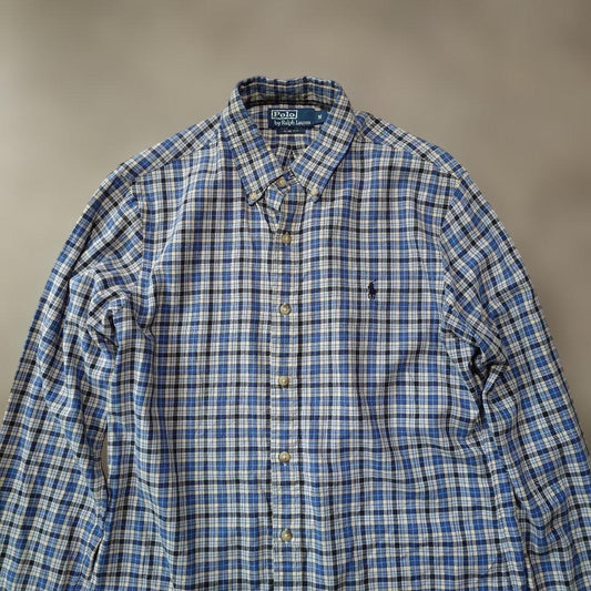 poloralphlauren SLIM check shirts M