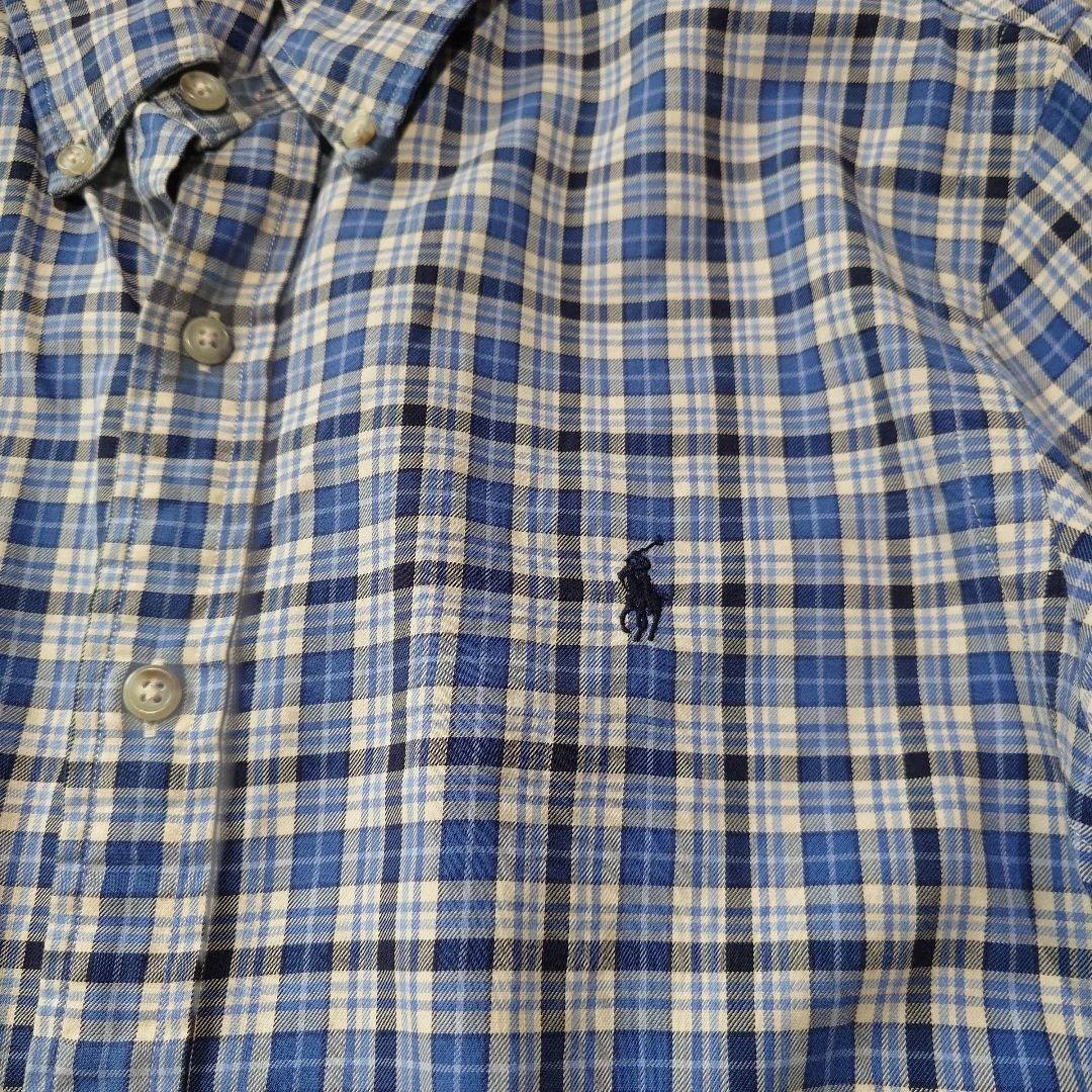 poloralphlauren SLIM check shirts M