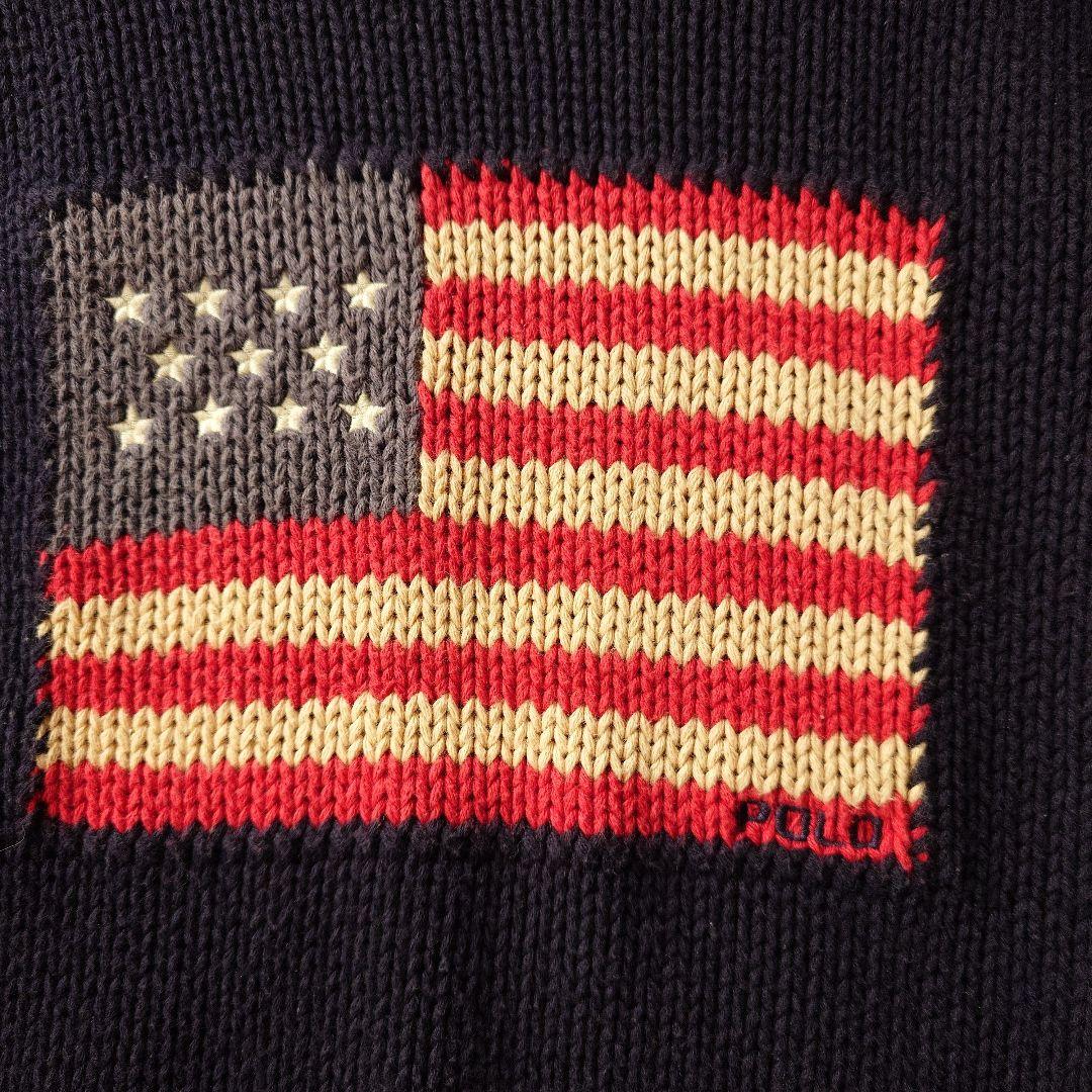 poloralphlauren cotton knit american flag 150