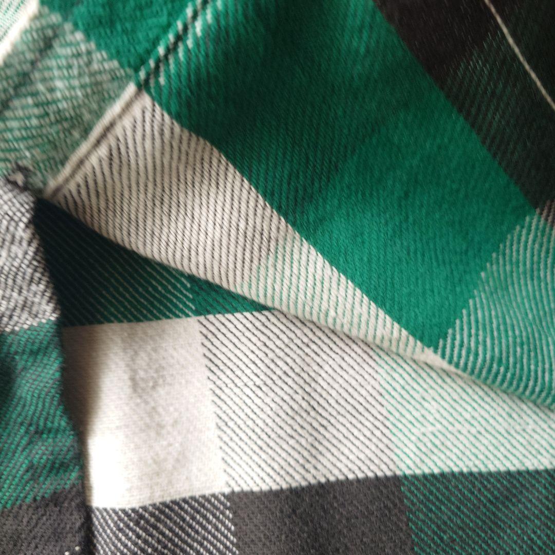 70s Mr. Leggs block check flannel shirts L