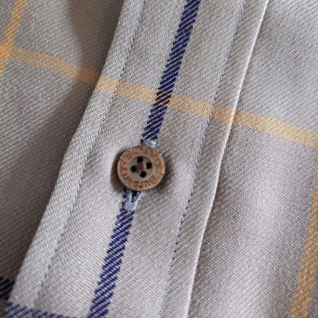 BURBERRYS wool check shirts L バーバリーズ チェックシャツL　ウール