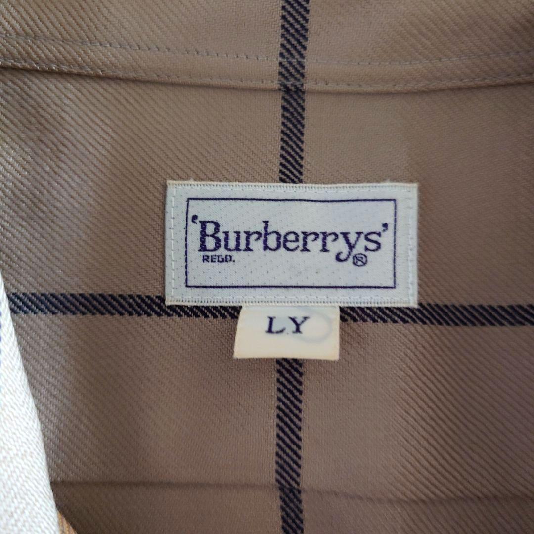 BURBERRYS wool check shirts L バーバリーズ チェックシャツL　ウール