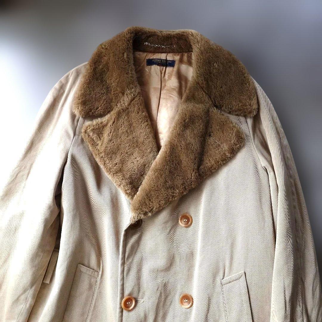 Brooksbrothers 60s sherpa boa trench coat L