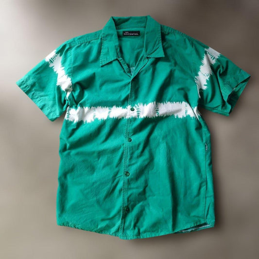 Used TIEDYE open collar shirts L