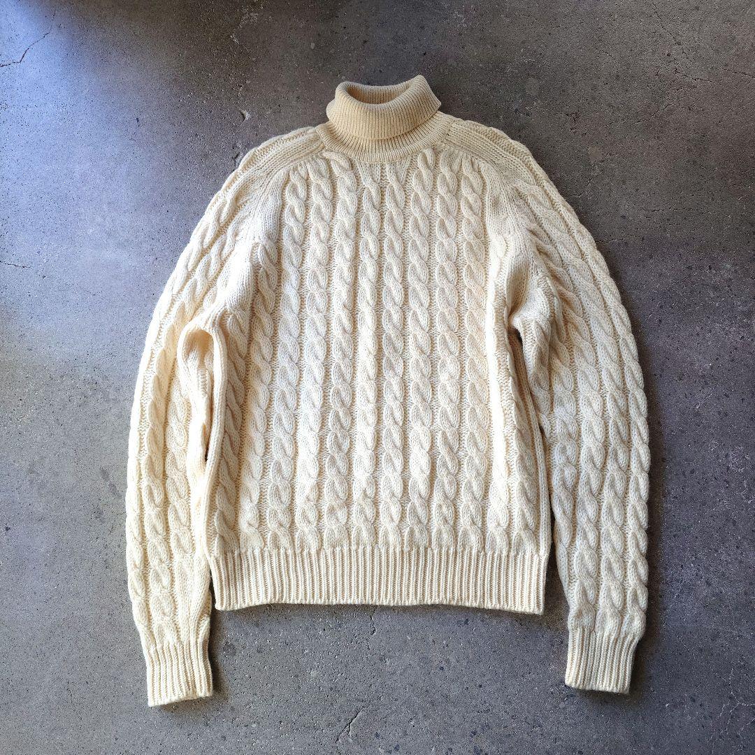 Used fairile turtle knit L　オーストリア　フェアアイル　タートルニット