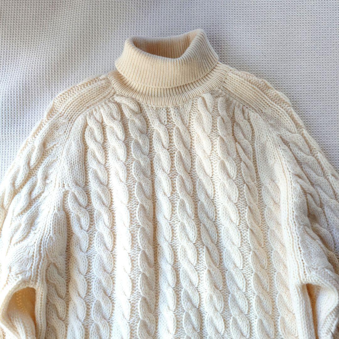 Used fairile turtle knit L　オーストリア　フェアアイル　タートルニット