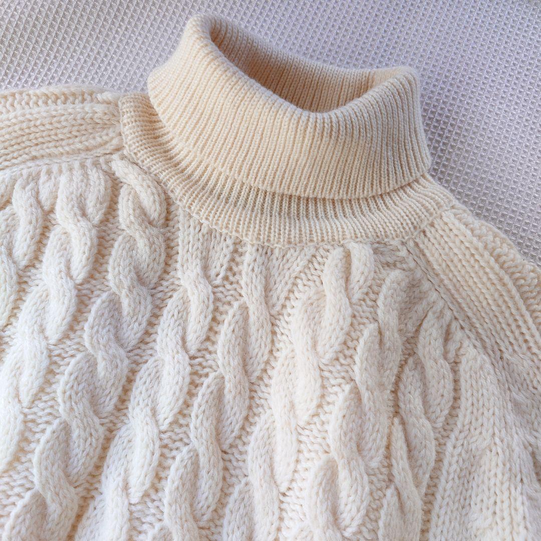 Used fairile turtle knit L　オーストリア　フェアアイル　タートルニット
