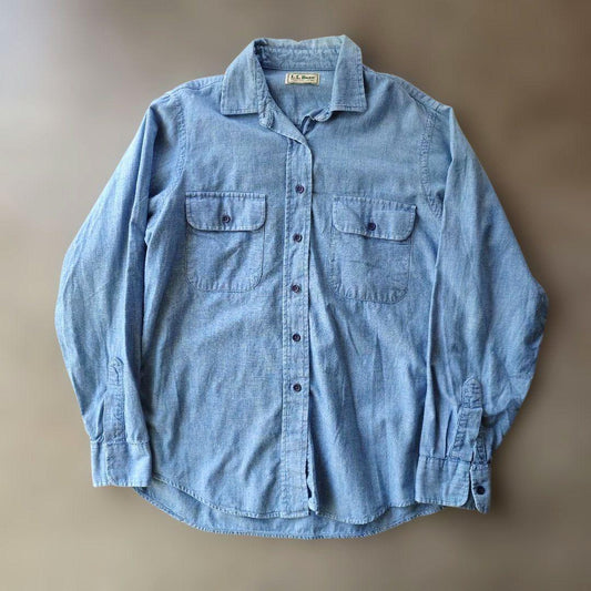 LLBEAN women chambray shirts