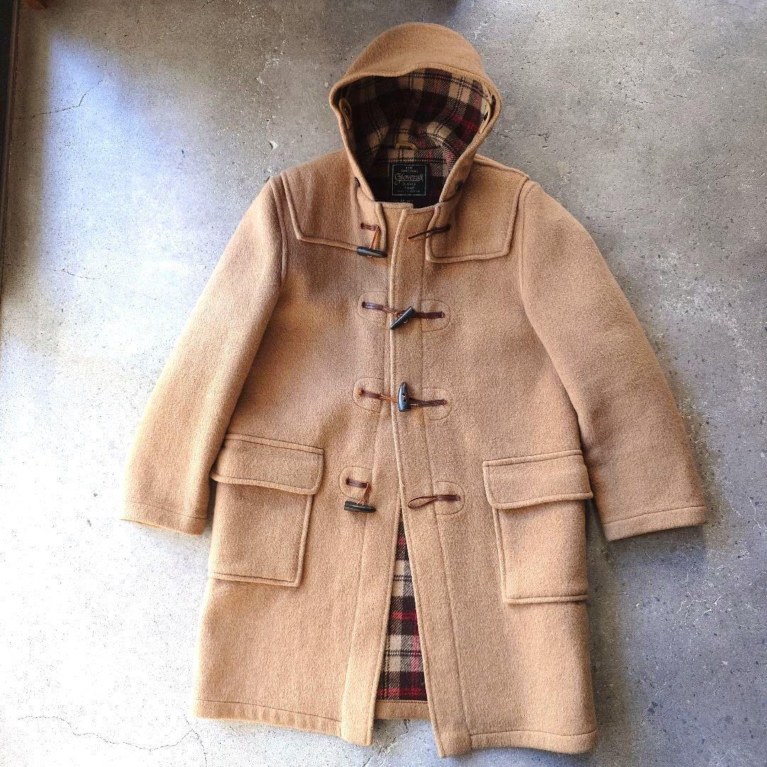80's gloverall dufflecoat made in england 38 グローバーオール　80年代　黒タグ　ダッフルコート　キャメル