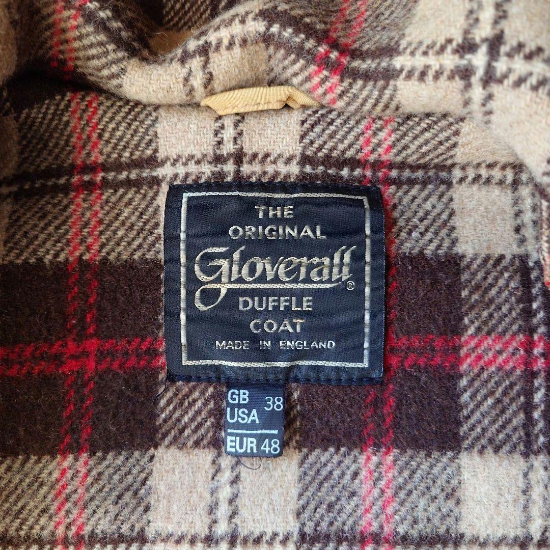 80's gloverall dufflecoat made in england 38 グローバーオール　80年代　黒タグ　ダッフルコート　キャメル