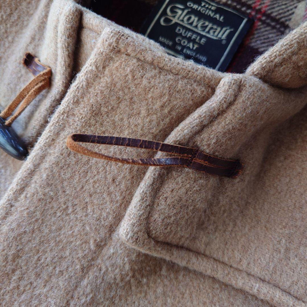 80's gloverall dufflecoat made in england 38 グローバーオール　80年代　黒タグ　ダッフルコート　キャメル
