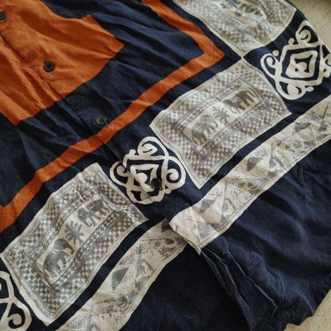 GOOUCH 80S deadstock silk shirts L