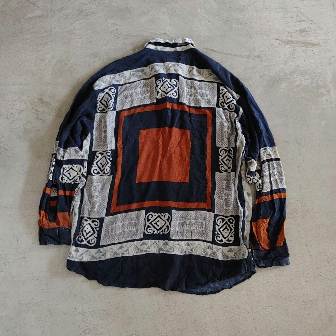 GOOUCH 80S deadstock silk shirts L