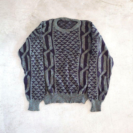 Used Pattern Knit 古着ユーズド　柄物ニット　セーター　XL相当