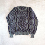 画像をギャラリービューアに読み込む, Used Pattern Knit 古着ユーズド　柄物ニット　セーター　XL相当
