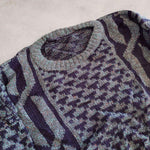 画像をギャラリービューアに読み込む, Used Pattern Knit 古着ユーズド　柄物ニット　セーター　XL相当
