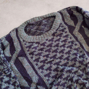 Used Pattern Knit 古着ユーズド　柄物ニット　セーター　XL相当