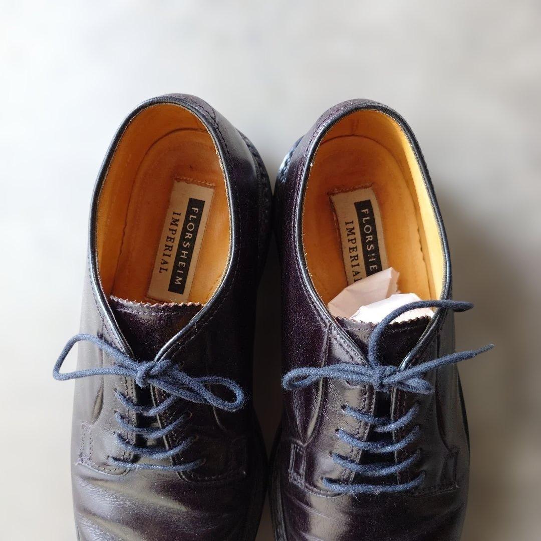 FLOSHEIM imperial CORDVAN plane toe shoes 7 1/2inch