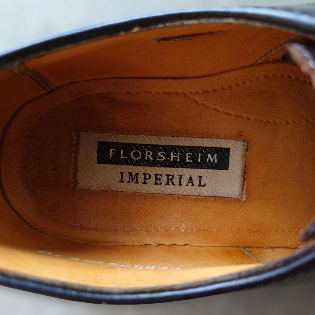 FLOSHEIM imperial CORDVAN plane toe shoes 7 1/2inch