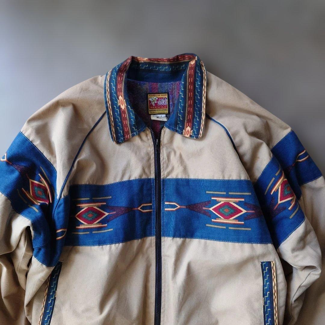 90s Beewild OKLAHOMA azetec santafe jacket L